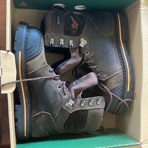 Brown Leather Work Boots